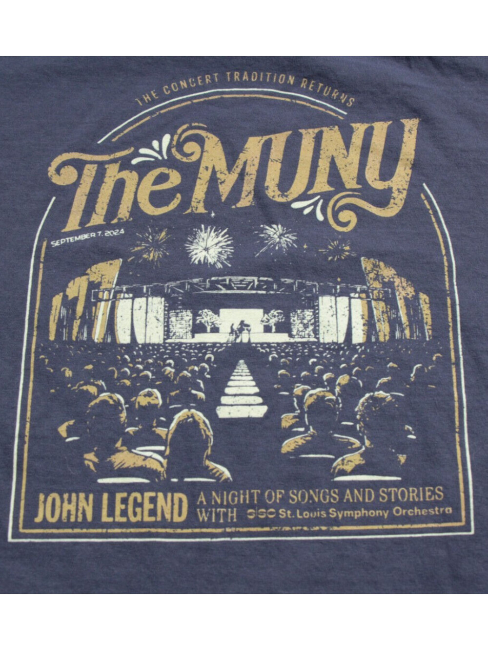 The Muny St. Louis Concert History T-Shirt John Legend SLSO Shirt